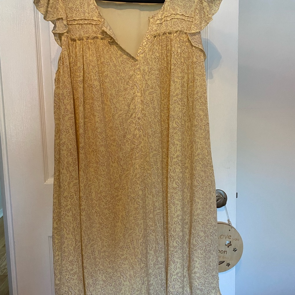 Gentle Fawn Cream Floral Dress